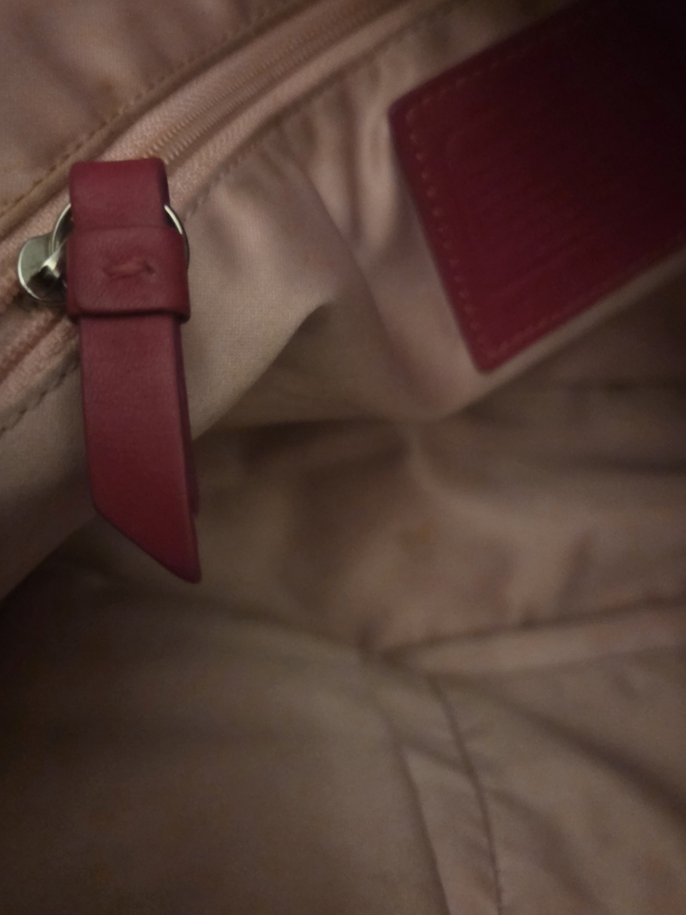 Vintage Y2K Coach Patent Leather Tote | Berry Pink Signature C Logo - Picture 14 of 17
